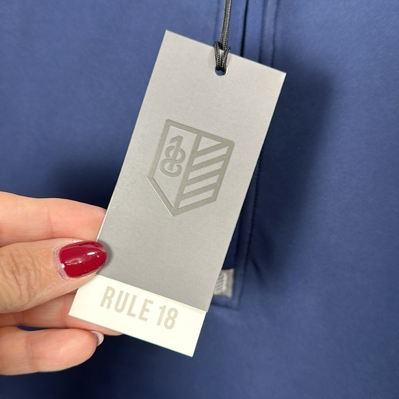 Bobby Jones Rule 18 Performance Fabric Navy Quarter Zip Vest size XL. NWT. - Picture 6 of 12